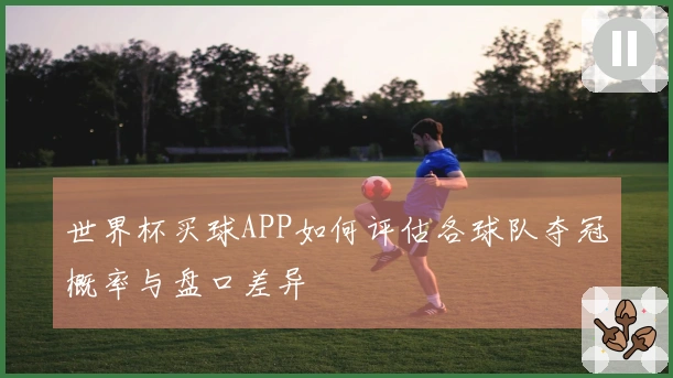 世界杯买球APP如何评估各球队夺冠概率与盘口差异