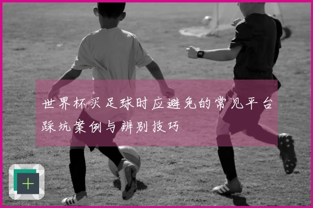 世界杯买足球时应避免的常见平台踩坑案例与辨别技巧
